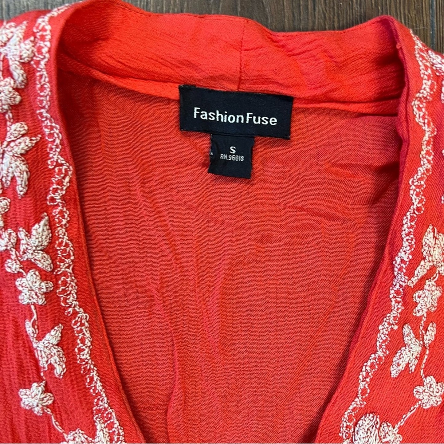 FashionFuse 3/4 sleeve tunic blouse SZ SM