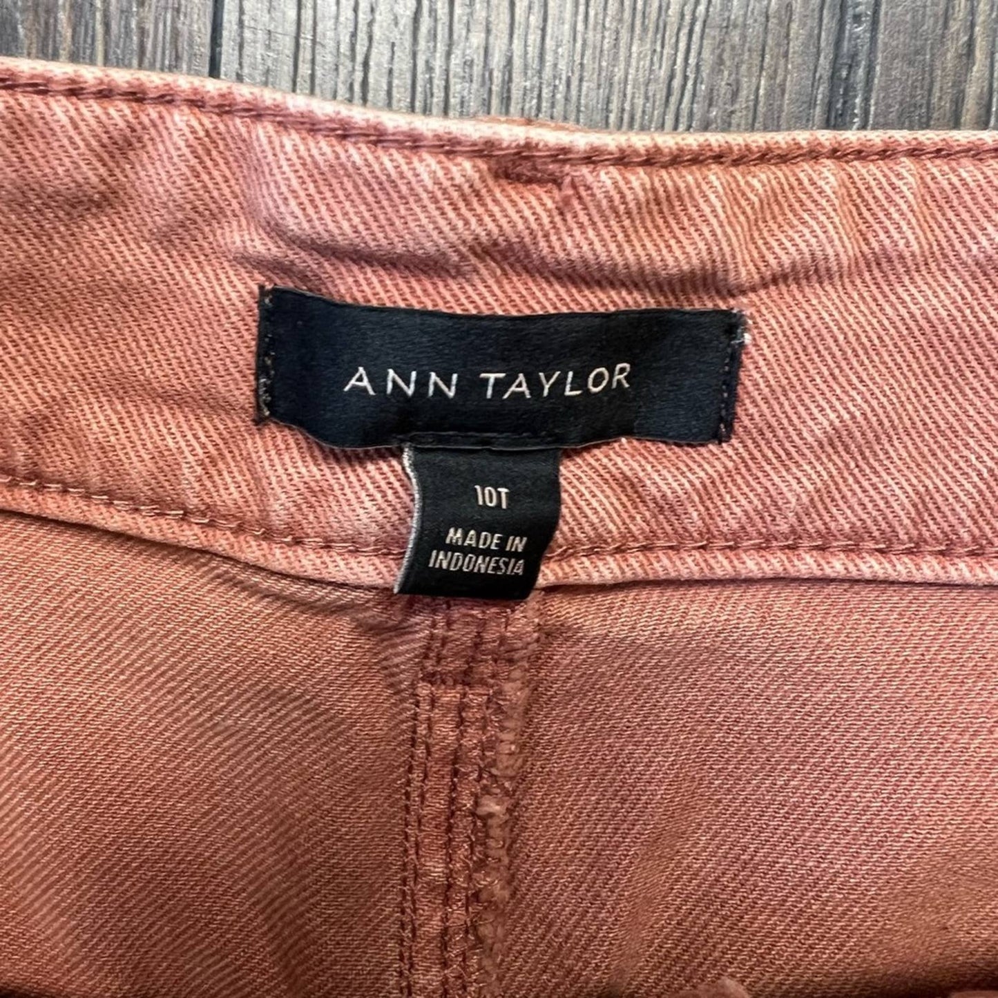 Ann Taylor wide leg red chutney pant SZ 10T