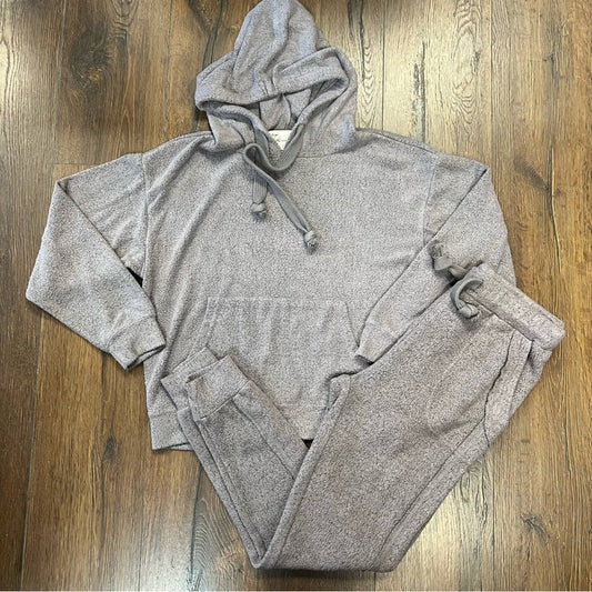 Vintage Havana taupe lounge outfit with hoodie & joggers SZ SM