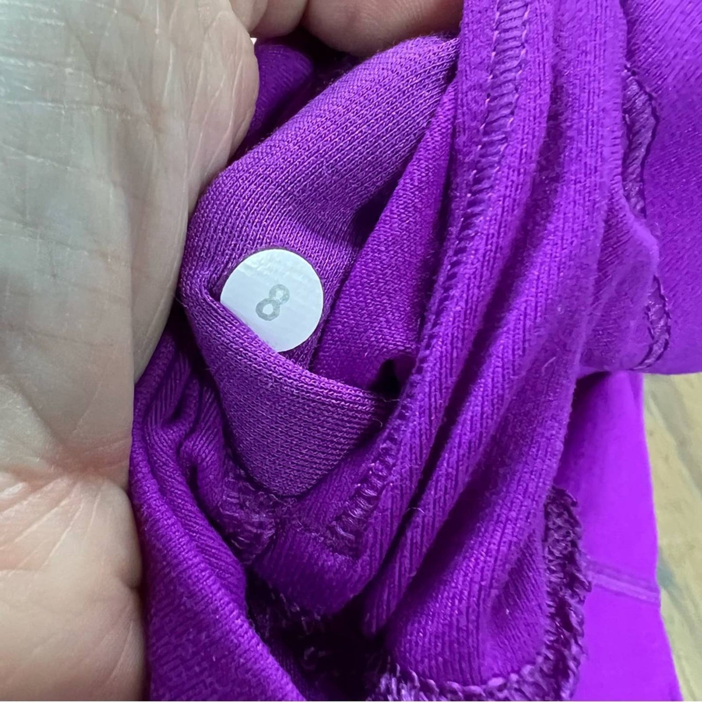 Lululemon Wunder Under Crop III Full-On Luon 21" Tender Violet SZ 8