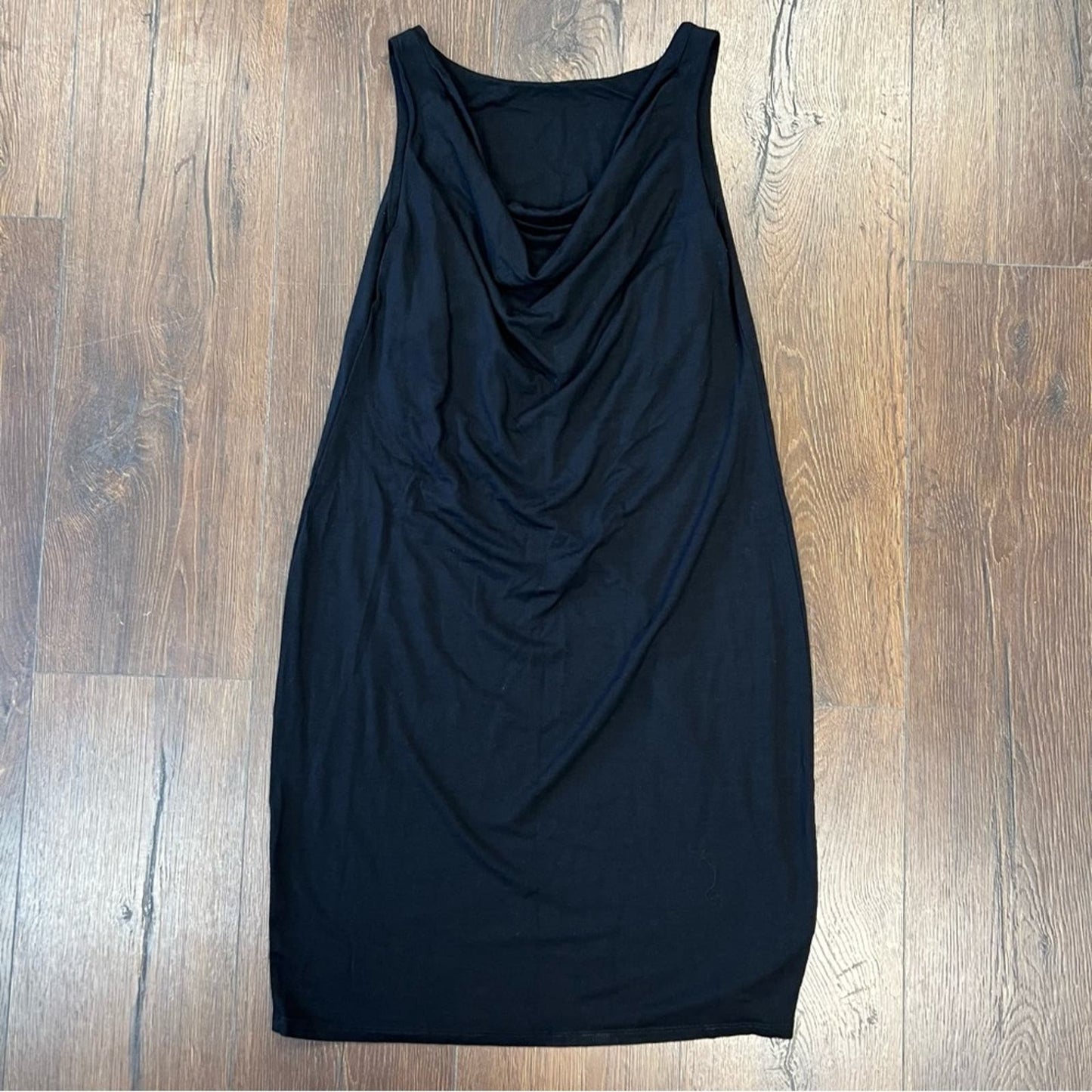 Eileen fisher black black scoop dress SZ XS