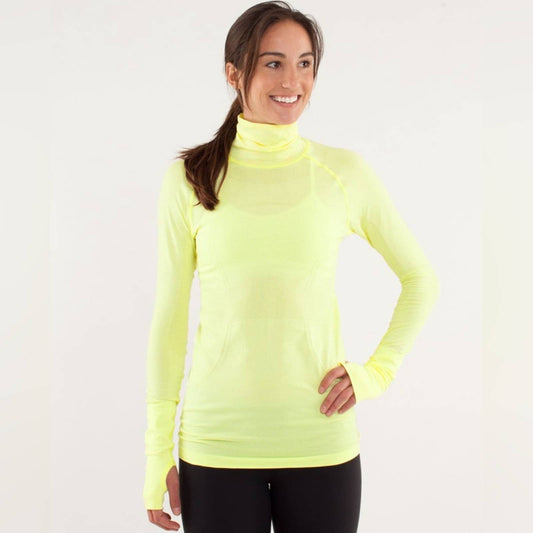 Lululemon Run: Swiftly Turtleneck Clarity Yellow SZ 6