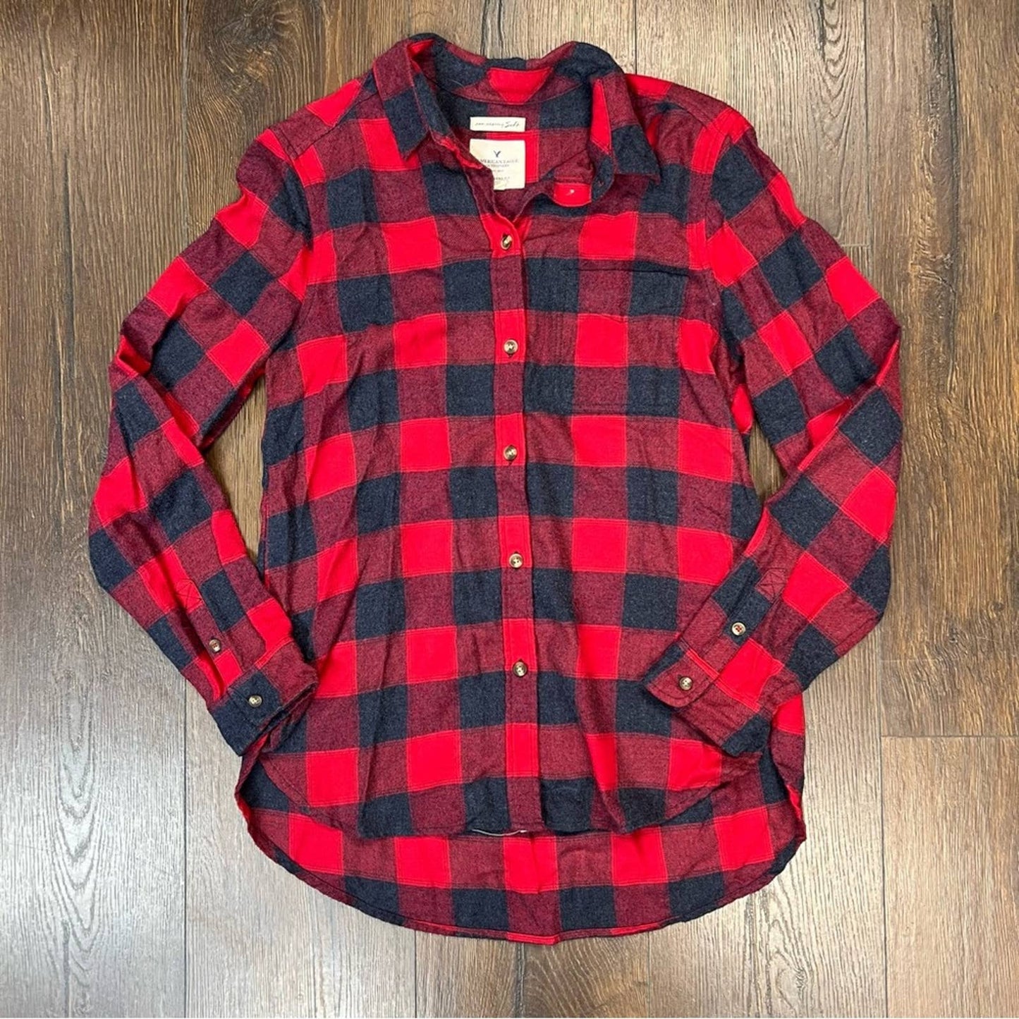 American Eagle Outfitters AE Ahh-mazingly Soft boyfriend flannel SZ SM