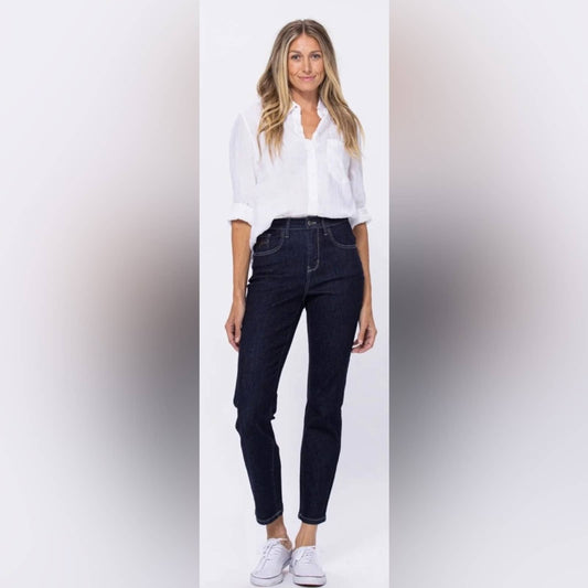 Judy Blue Indigo Blue High Rise Mom Fit SZ 1/25