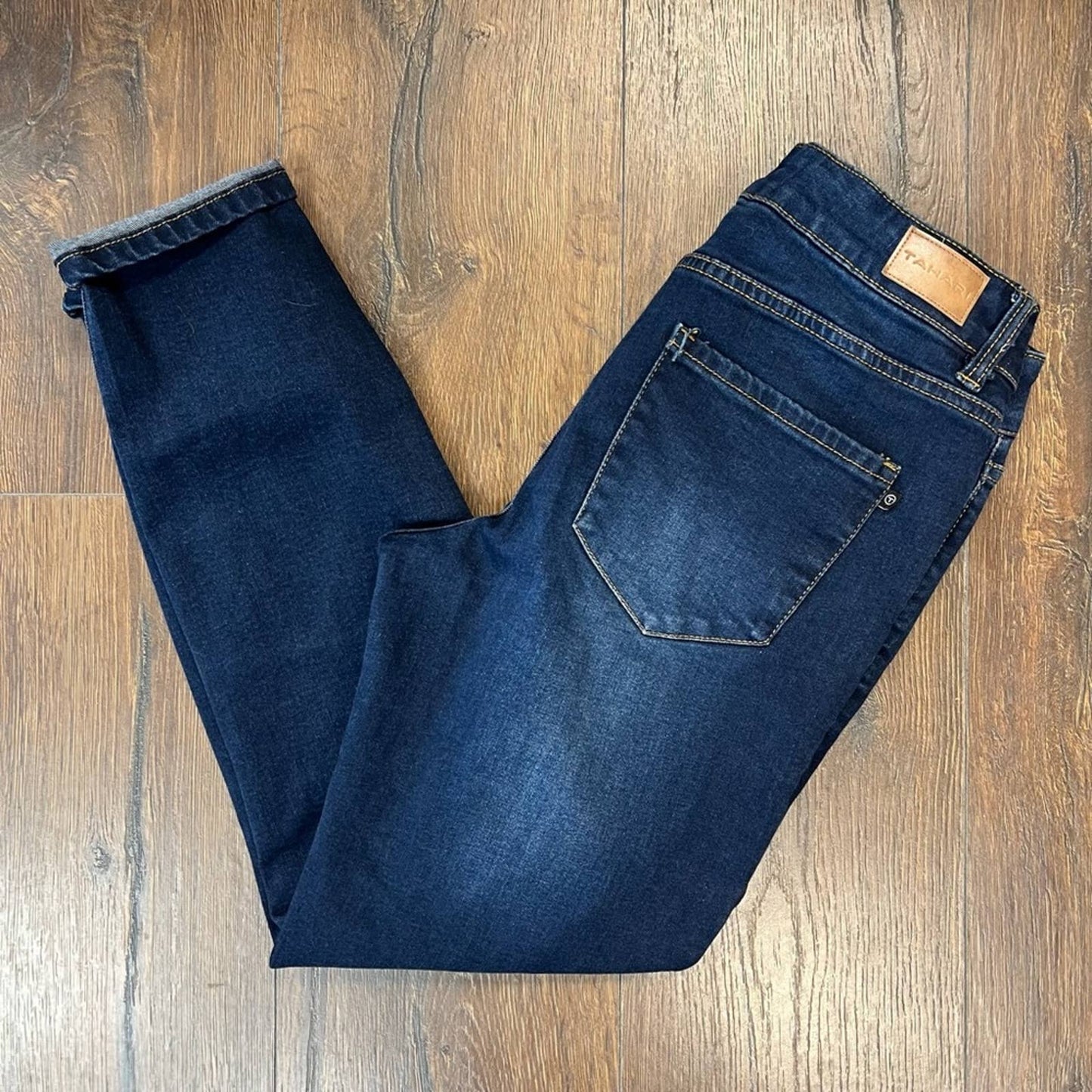 TAHARI MID-RISE STRETCH DENIM ANKLE JEANS SZ 6/28