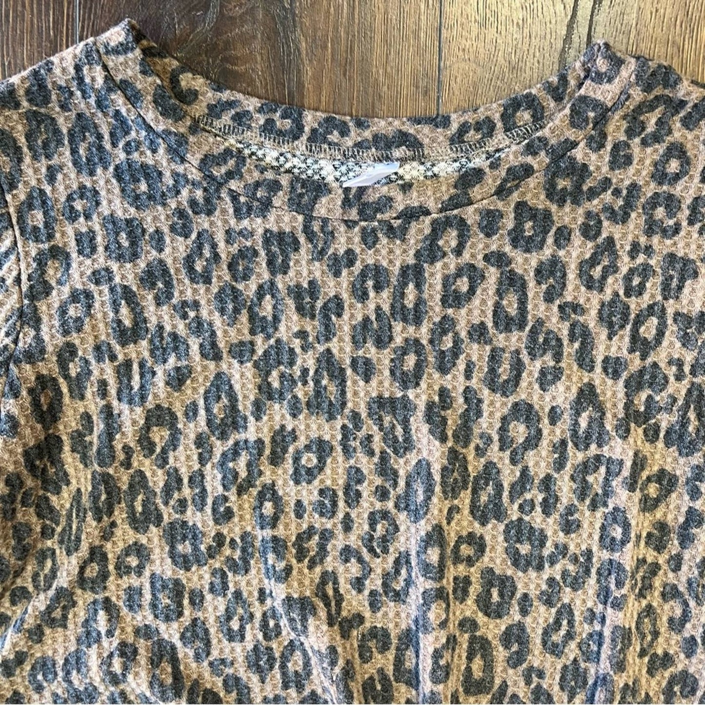 Neineiwu Womens Waffle Knit Tunic SZ LG