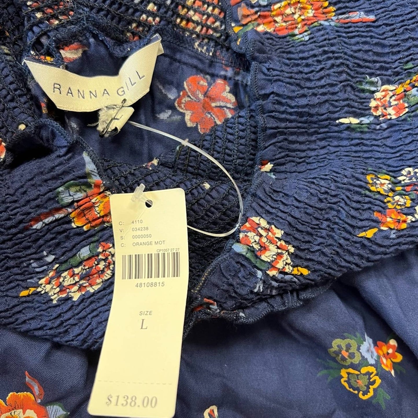 🆕 Ranna Gill floral long sleeve SZ LG