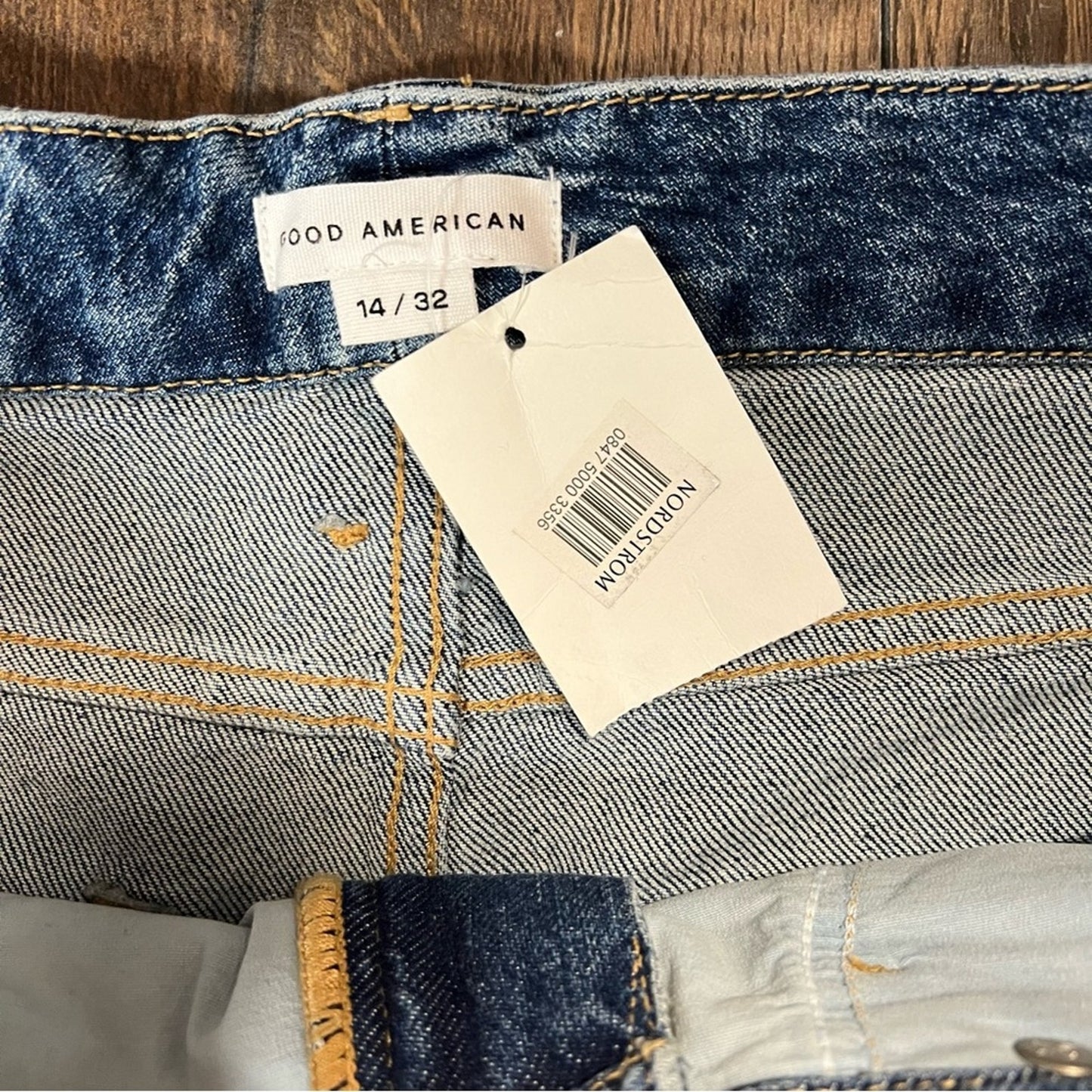 NEW Good American Good Classic Raw Hem SZ 14/32