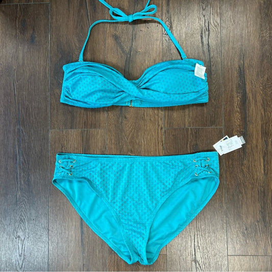 🆕 Time & Tru teal bikini SZ 2X/20W