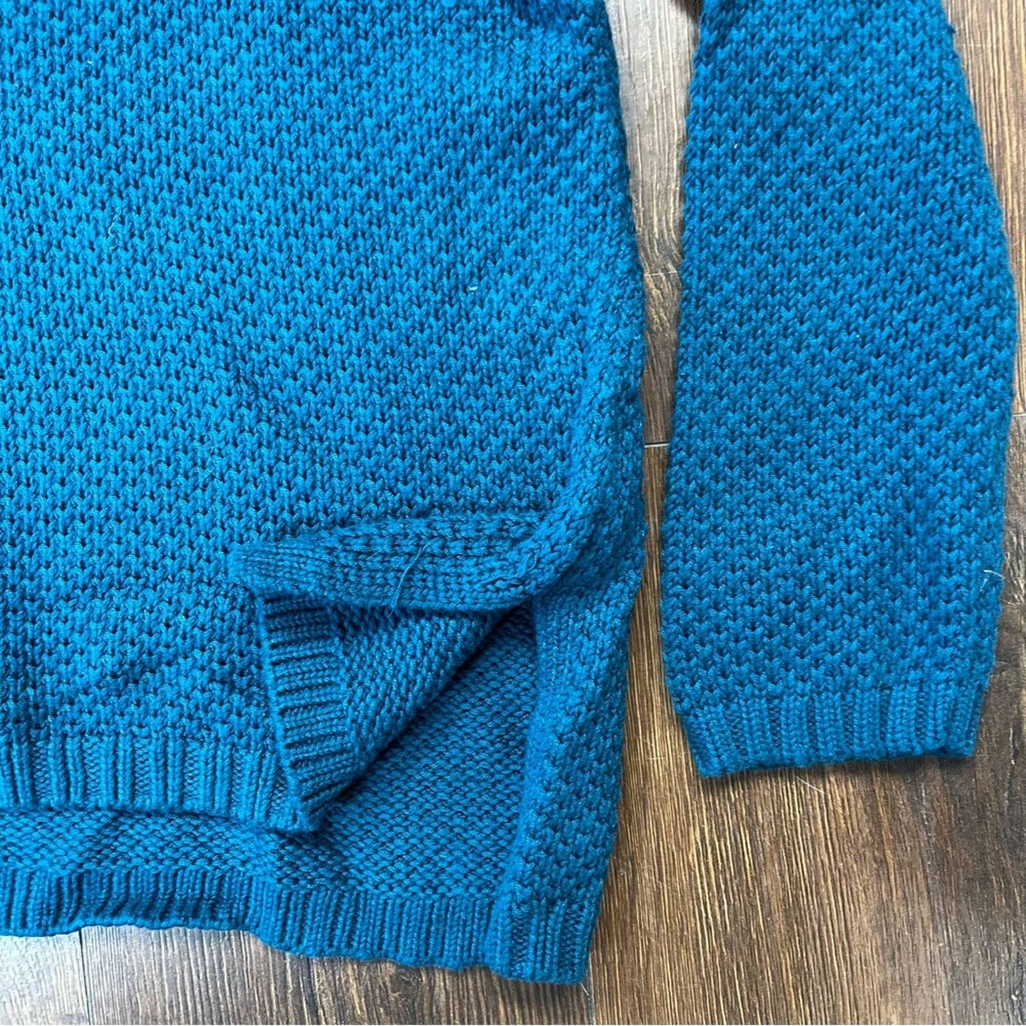 Talbots teal turtleneck sweater SZ LG