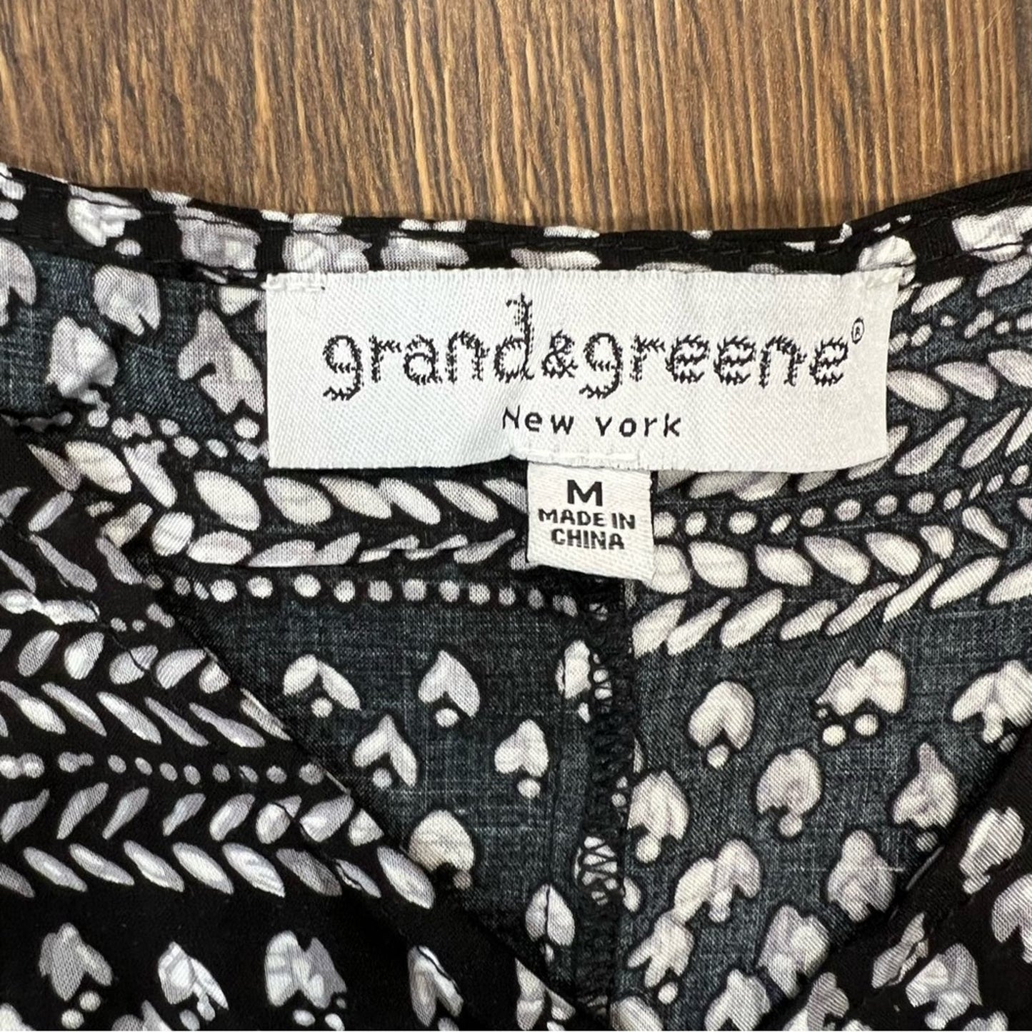 Grand&greene Reyes printed top SZ MED