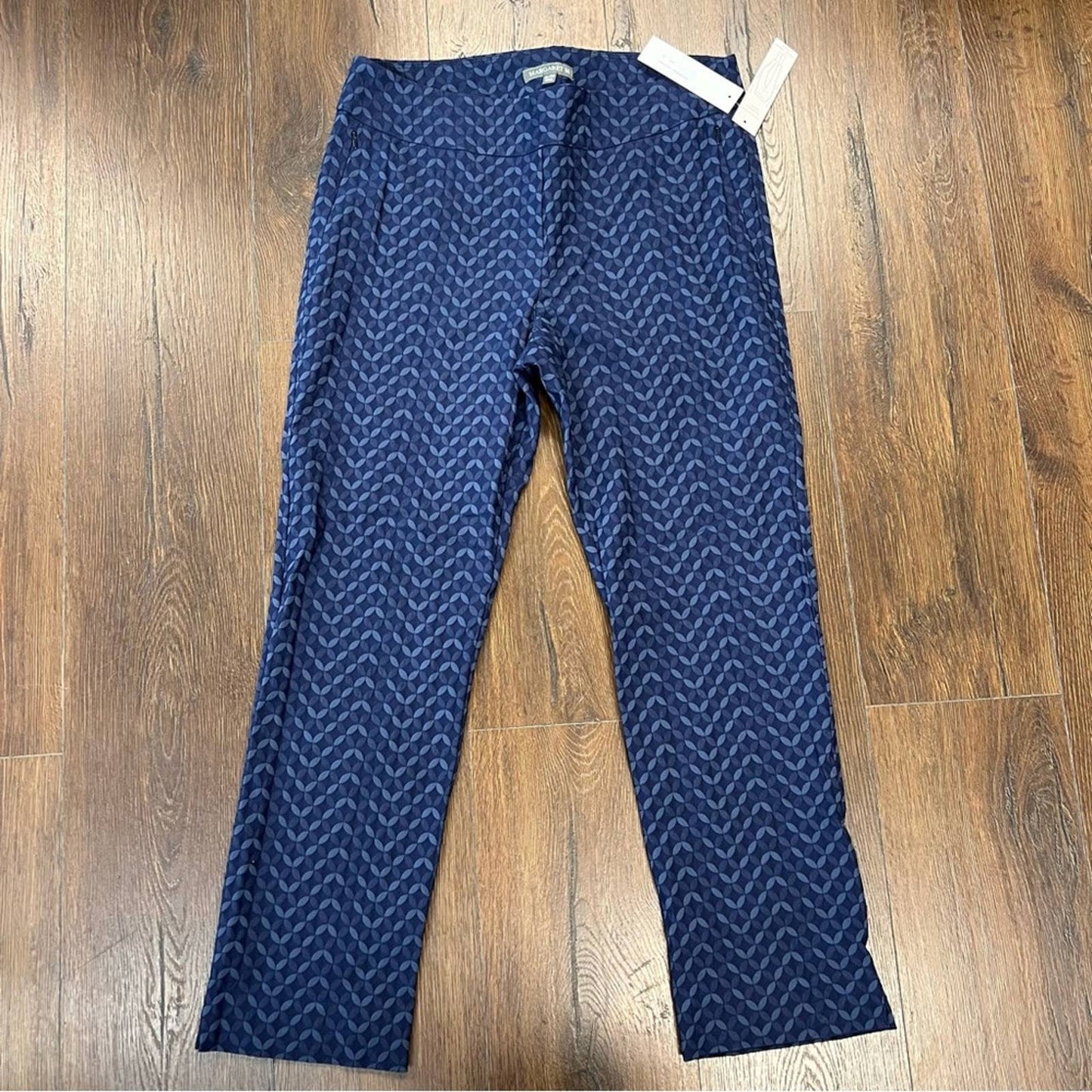 🆕 Margaret M: Catherine Ponte Pant- Navy jacquard SZ XL