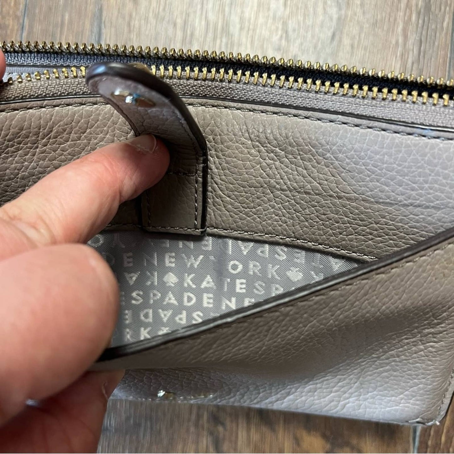 Kate spade taupe wallet