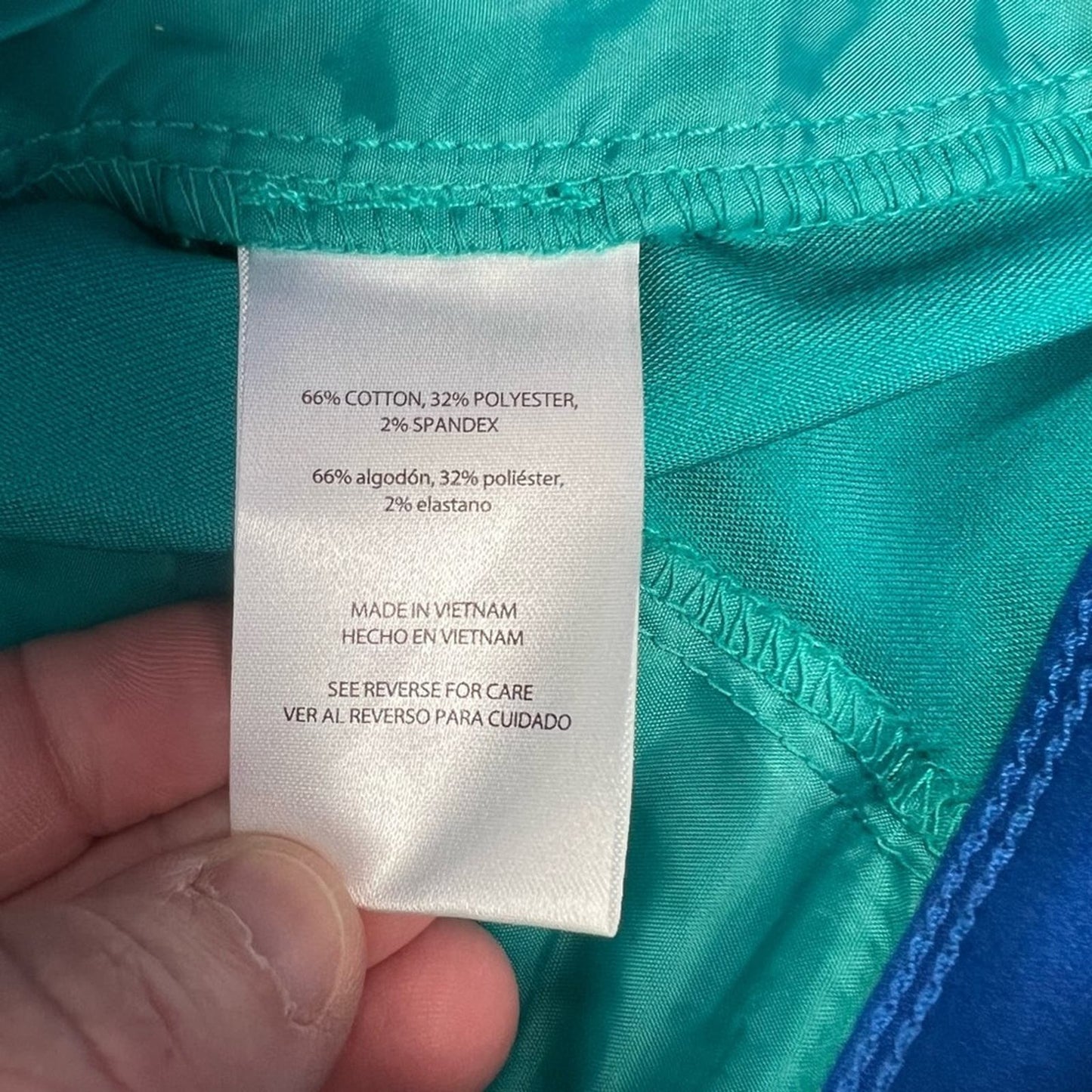 Isaac Mizrahi teal scalloped shirt SZ 4