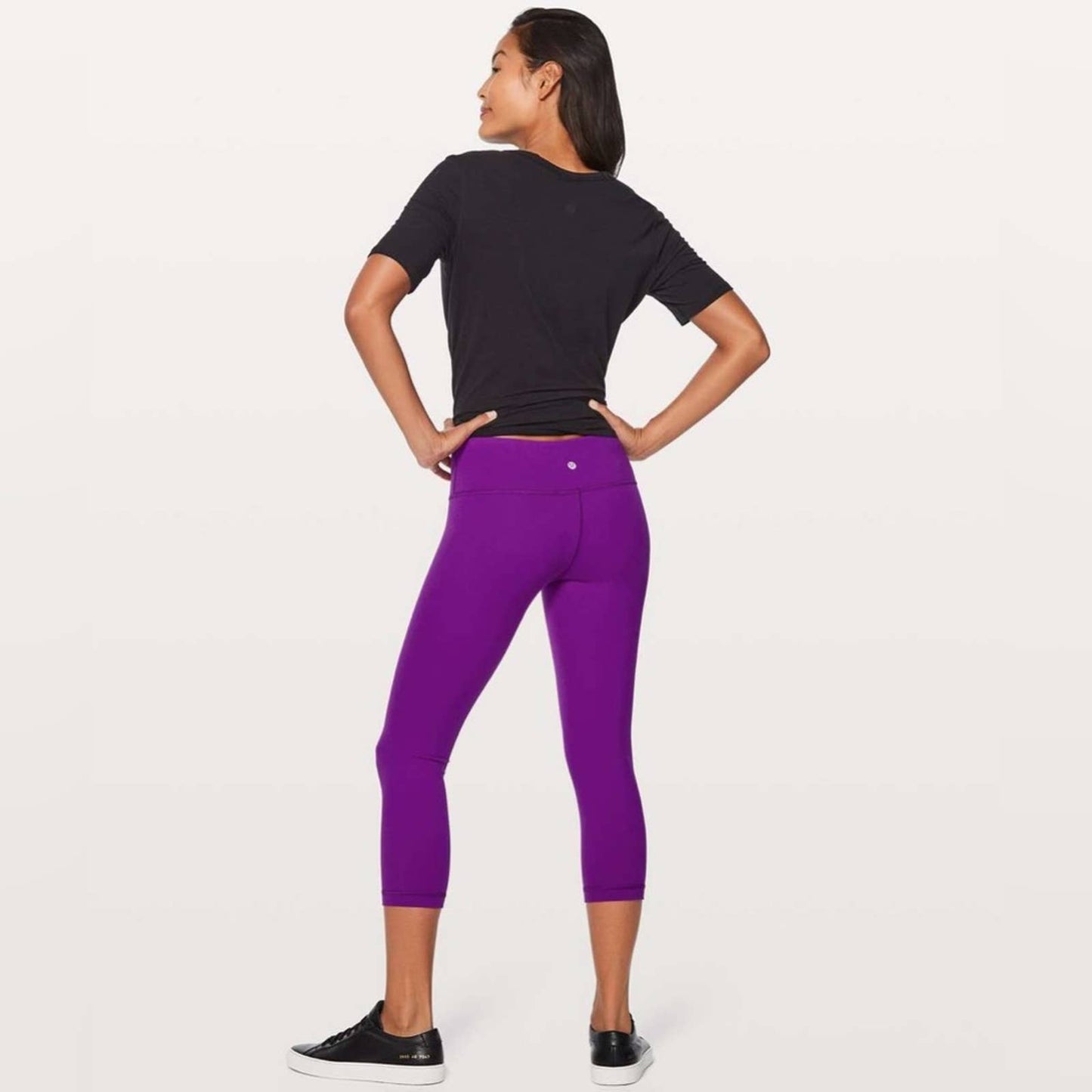 Lululemon Wunder Under Crop III Full-On Luon 21" Tender Violet SZ 8