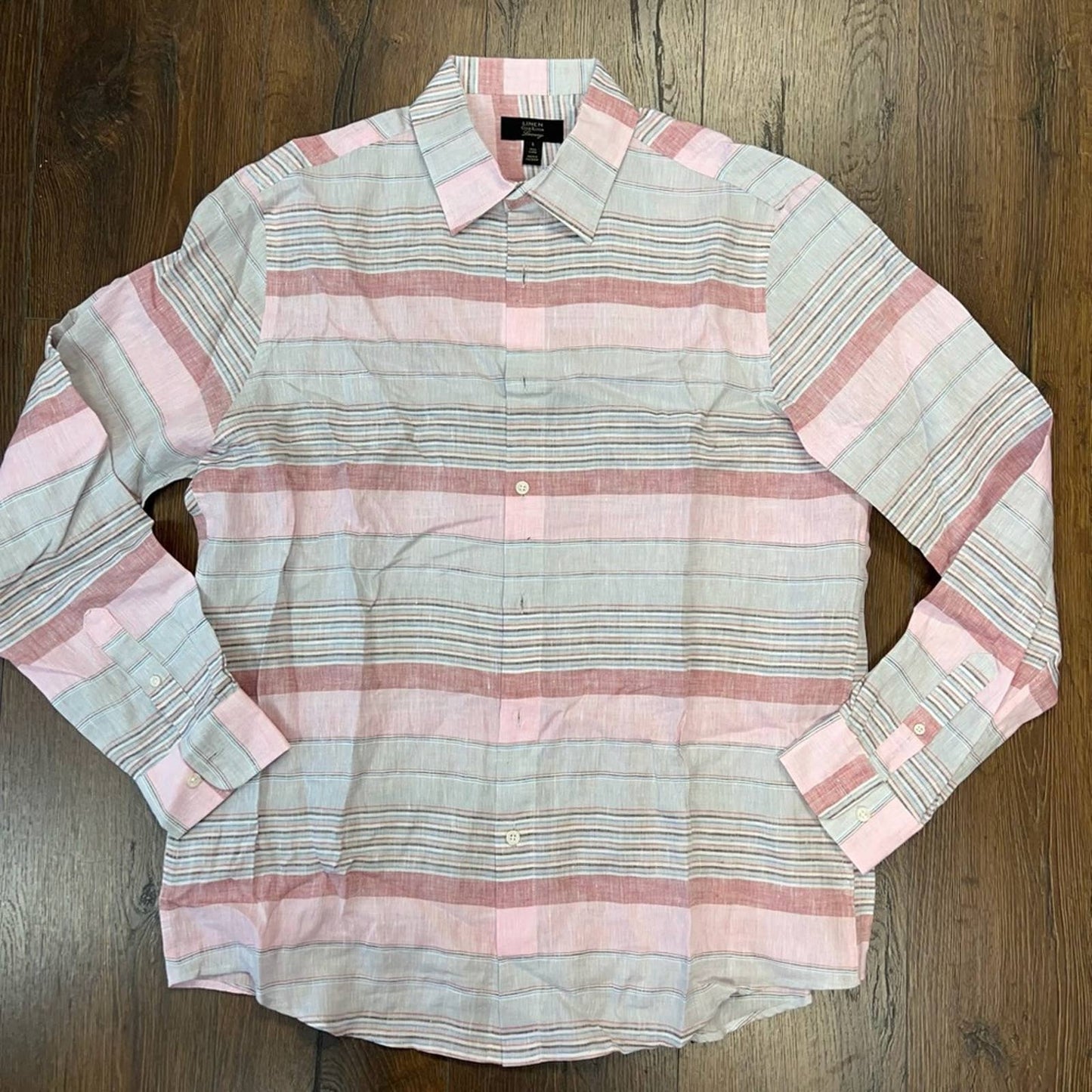 Linen club room luxury button down SZ LG