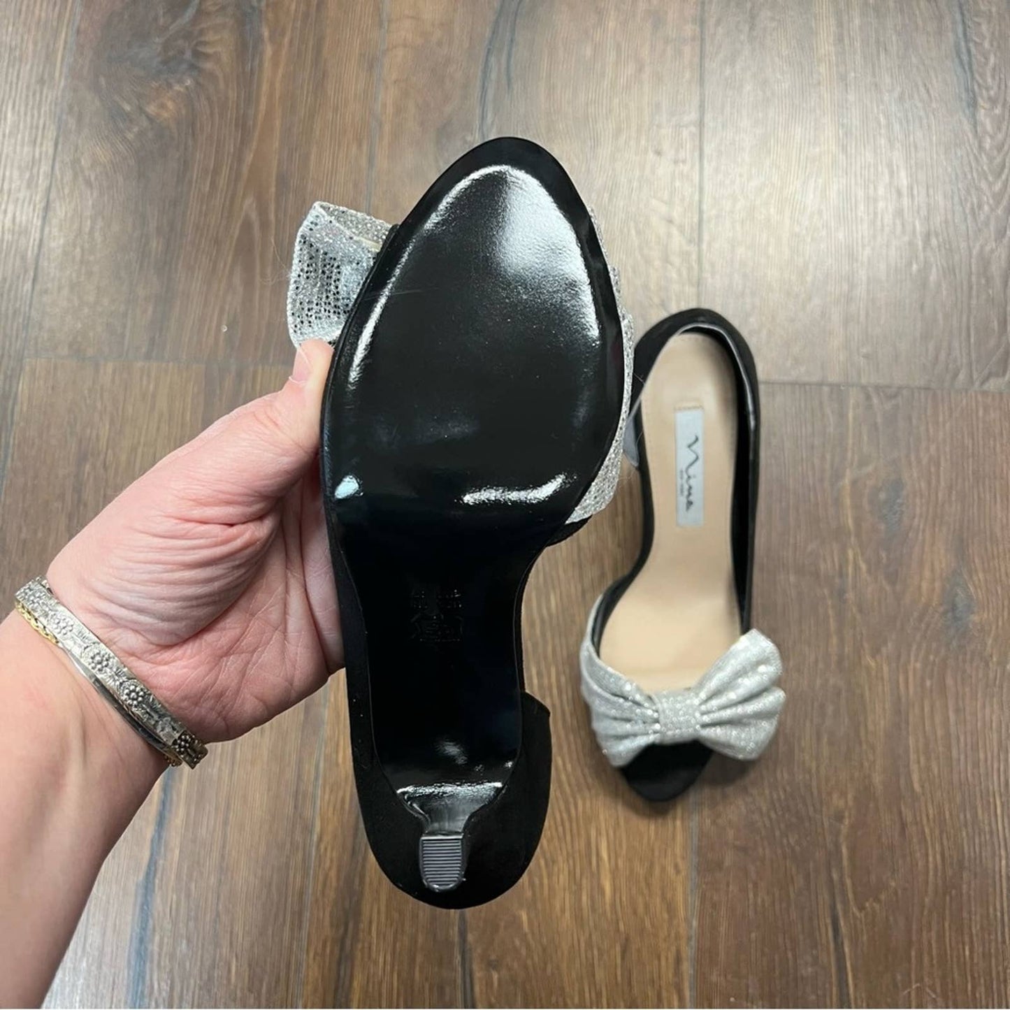 Nina Fay Fay Peep Toe Pump SZ 7