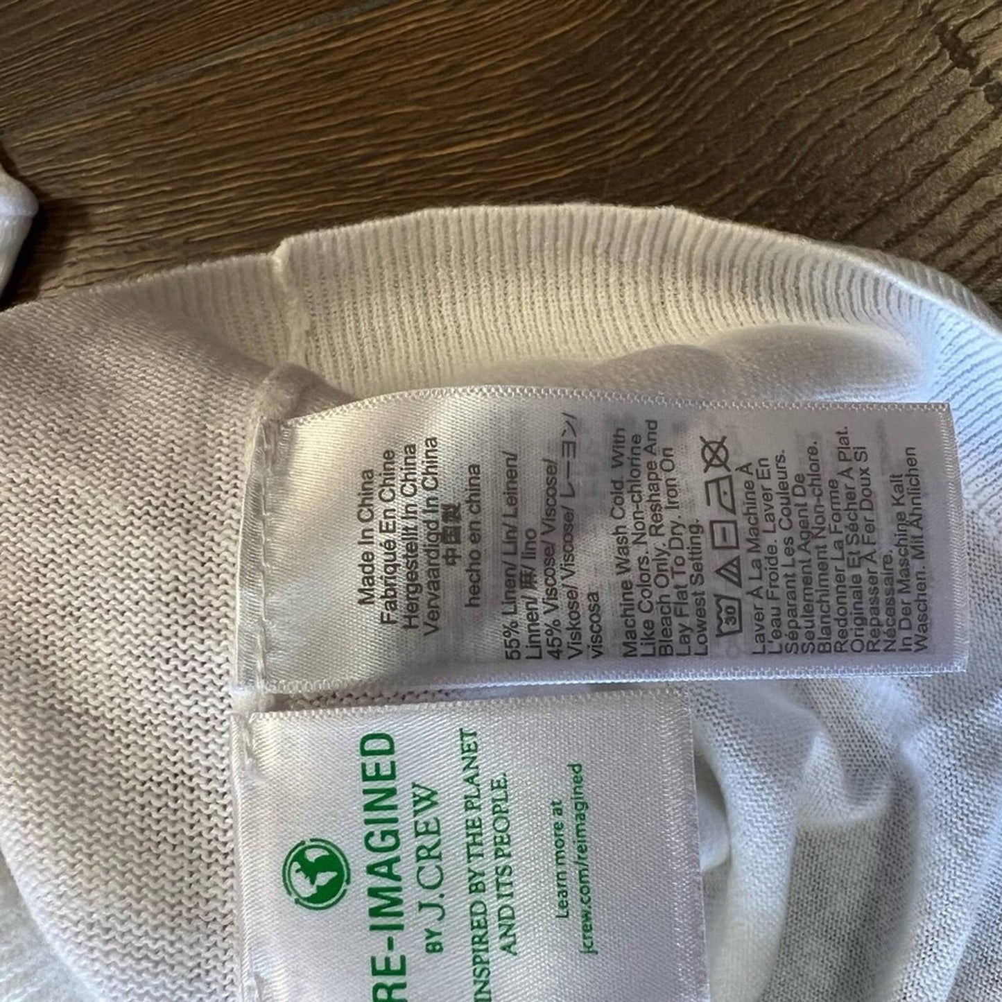 🆕 J.Crew linen blend White sweater SZ XS