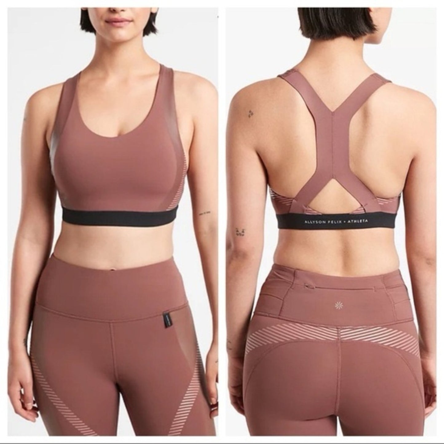 🆕 Allyson Felix x Athleta Sports Bra ultimate legend bra D-DD SZ SM