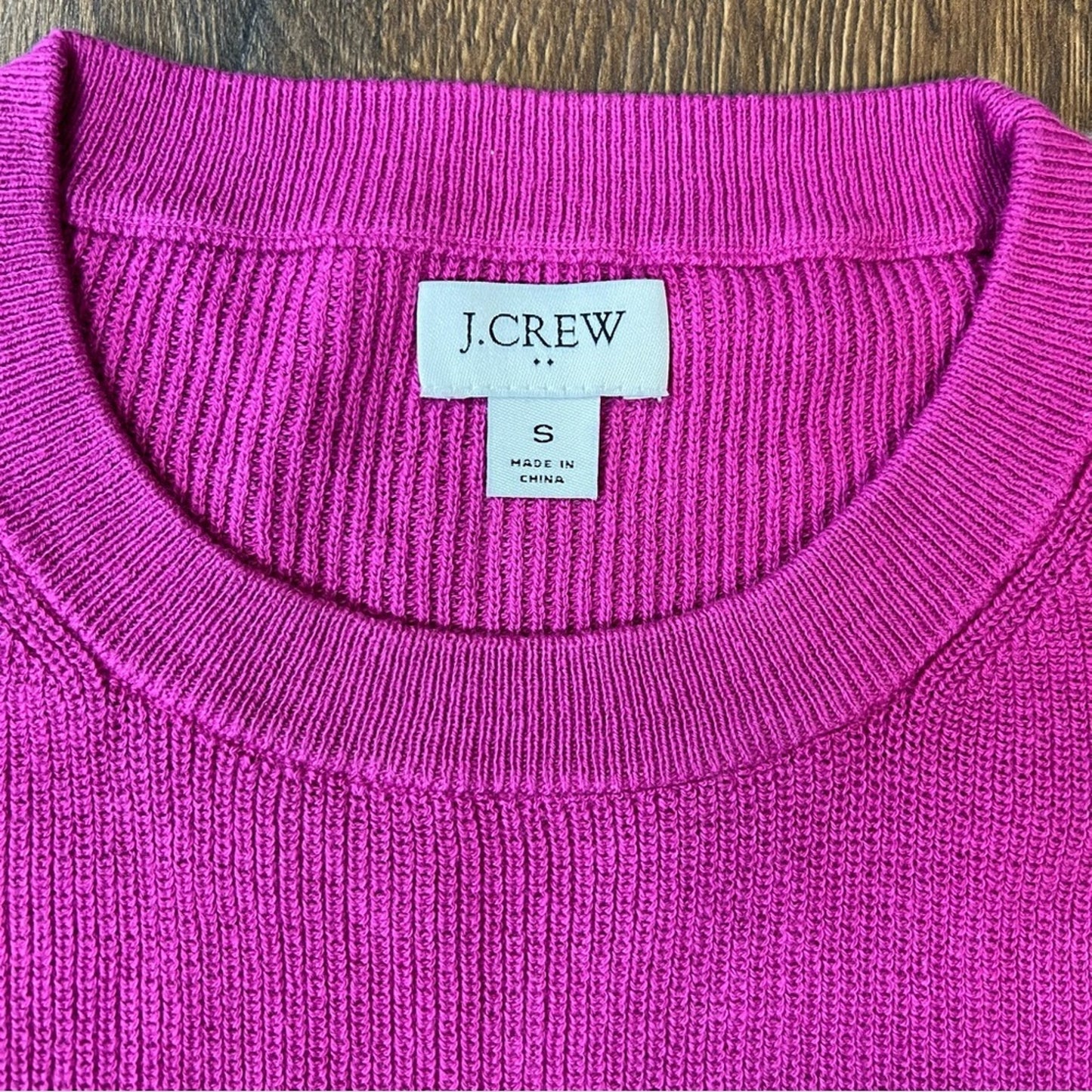 J. Crew factory Cotton ruffle-sleeve sweater SZ SM