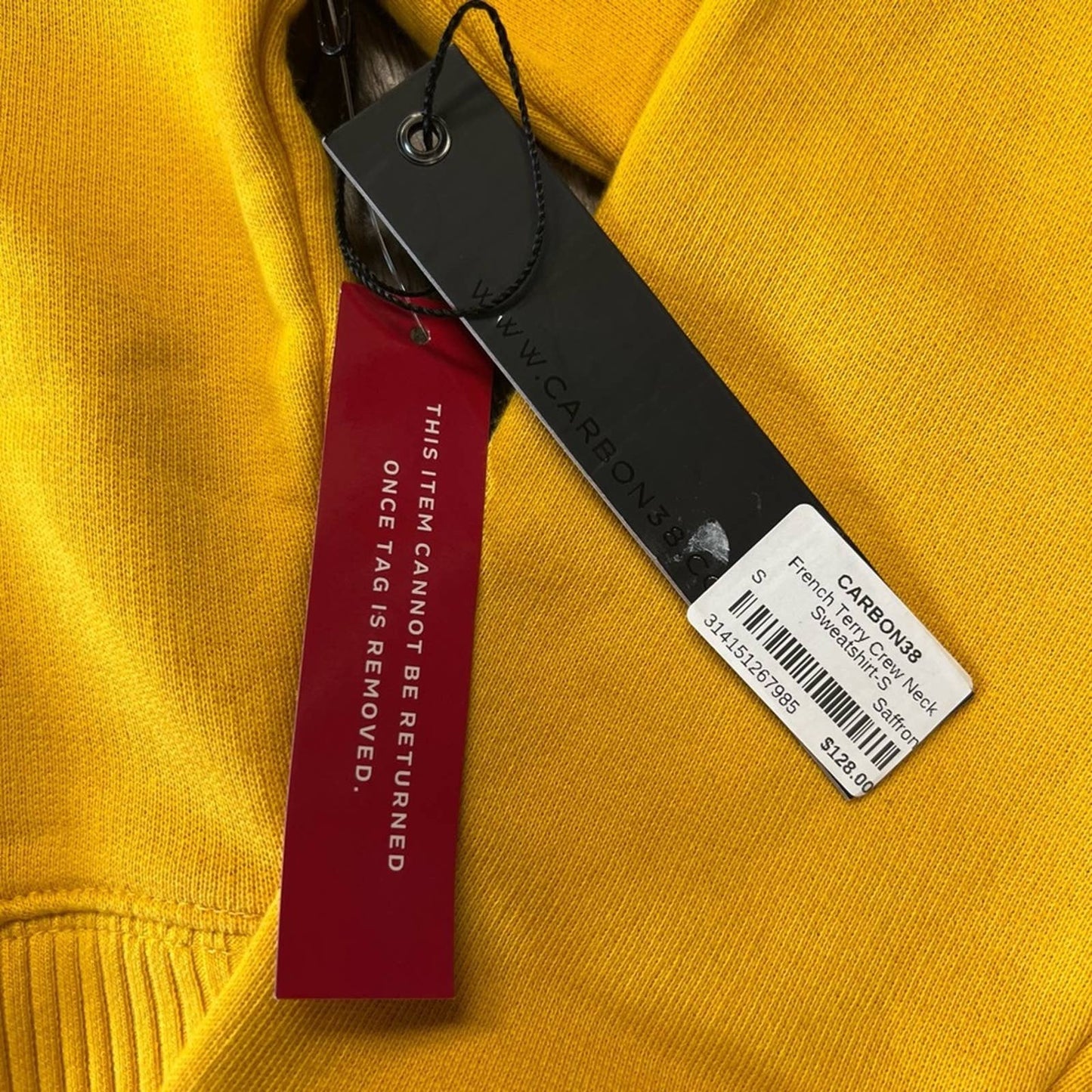 🆕Carbon38 French Terry crewneck sweatshirt SZ SM