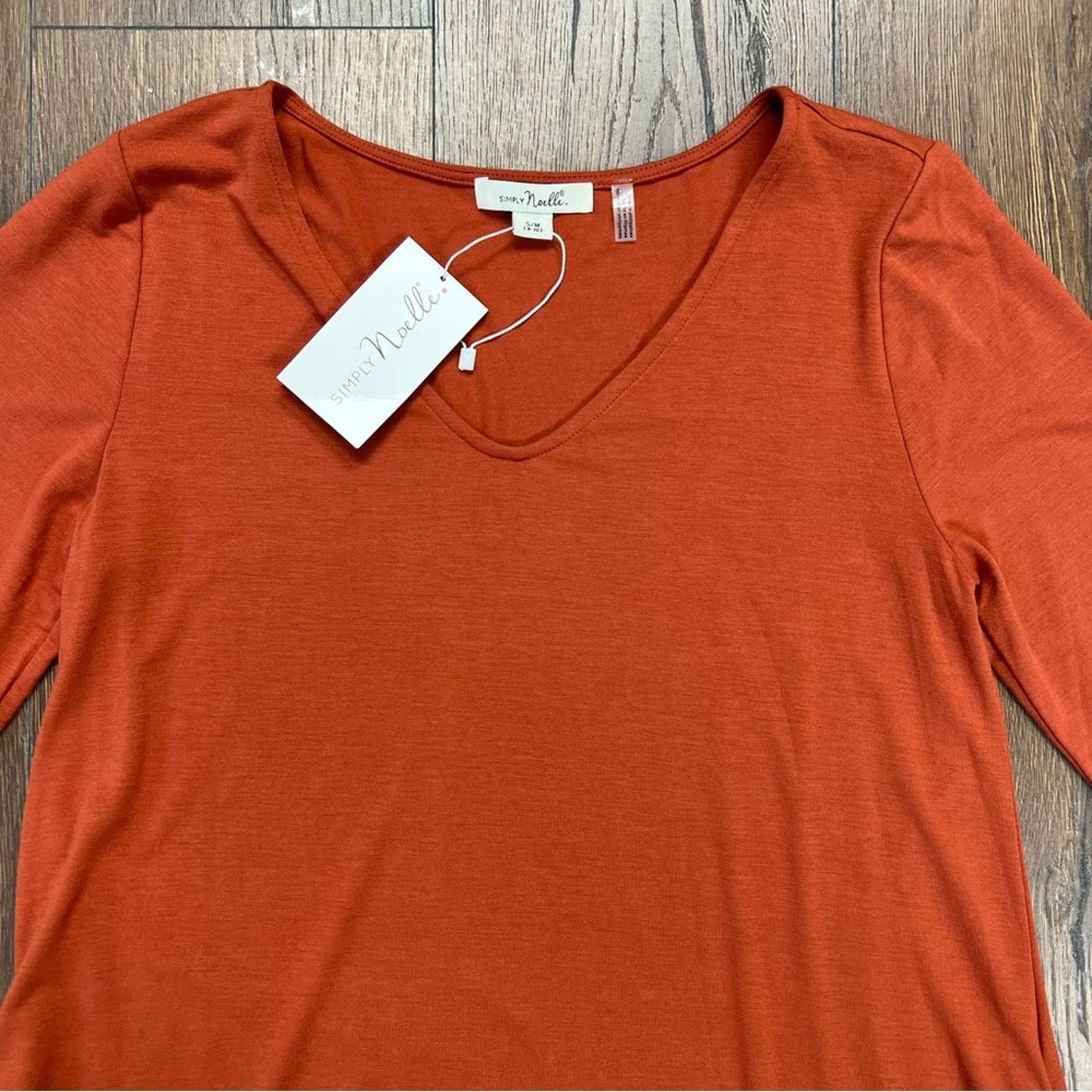🆕 Simply Noelle Everyday Basic Knit Dress orange SZ XS