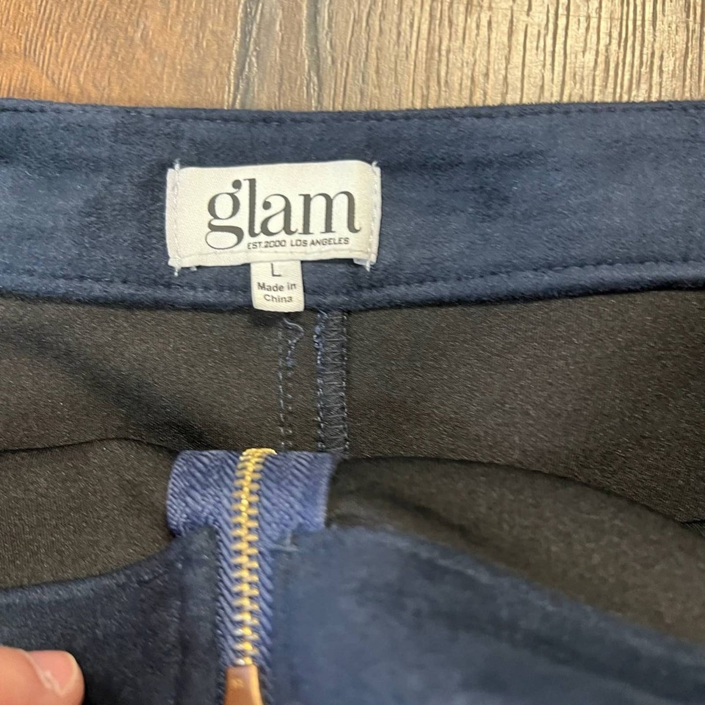 Glam zipper front skirt SZ LG