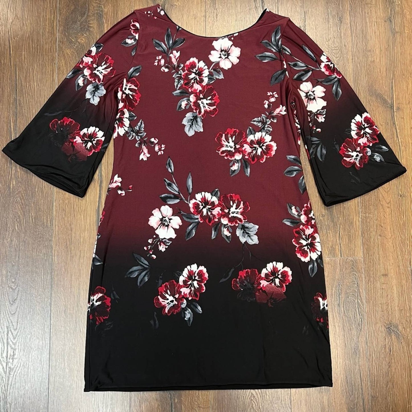 White House black market Ultimate Reversible V-Neck Shift Dress SZ XL