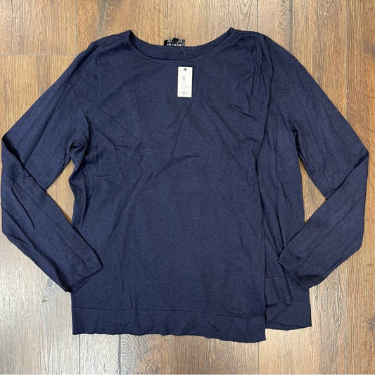 🆕 The Limited navy wool blend sweater SZ LG