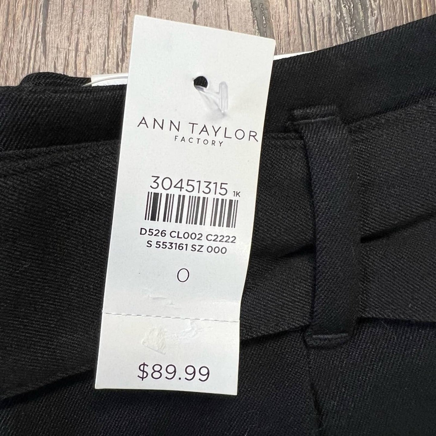 🆕 Ann Taylor factory The Belted Taper Pant SZ 0