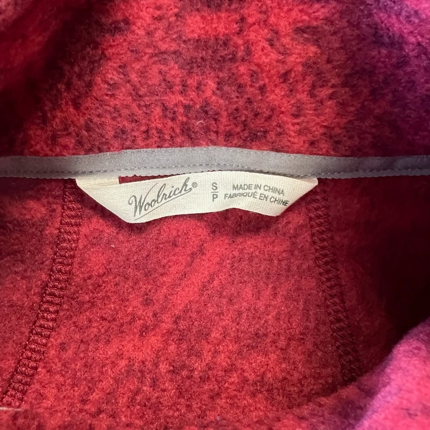 Woolrich fleece zip up SZ SM