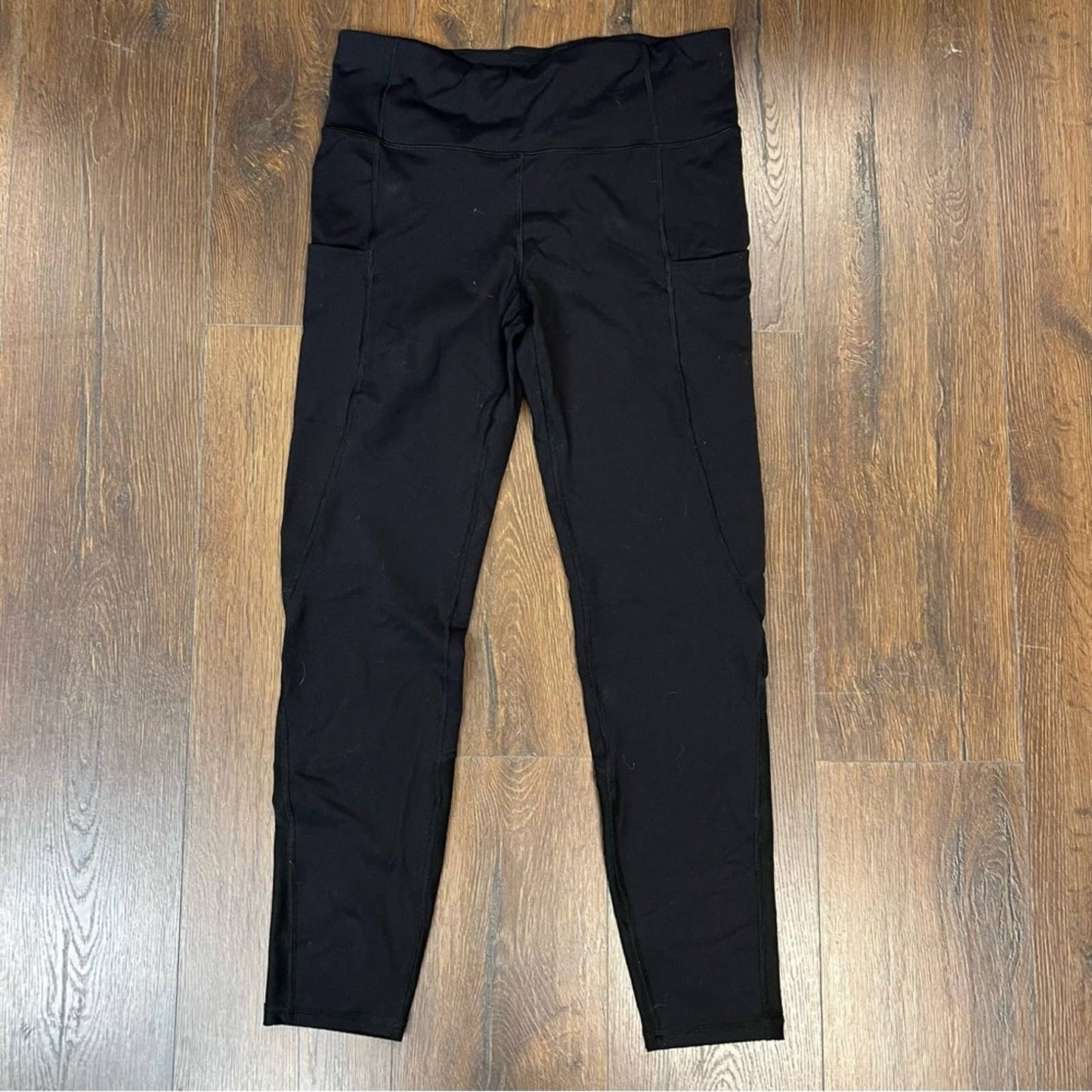 Ascend black side pocket yoga pants SZ LG