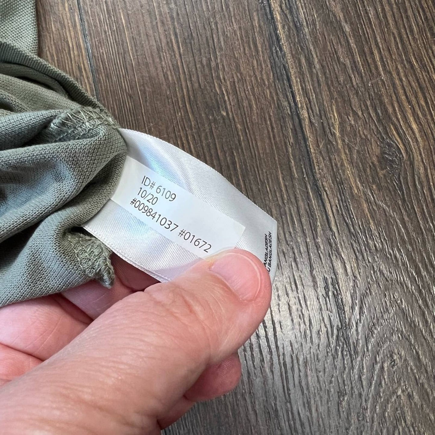 Express olive polo SZ MED