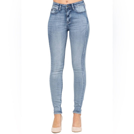 Judy Blue High Rise Heavy Handsand Skinny Jeans SZ 9/29