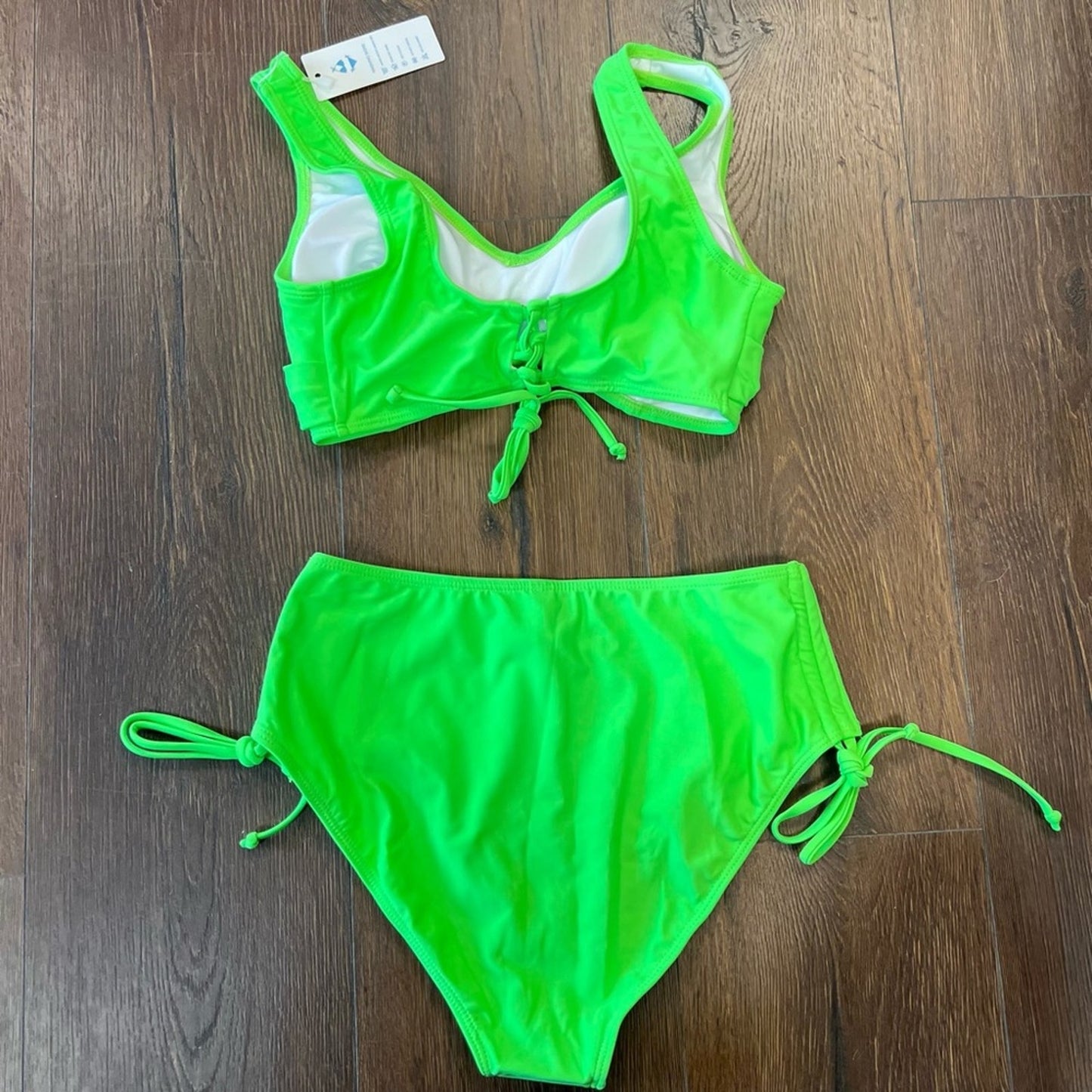 🆕 Beachsissi Green Two piece swimsuit SZ MED