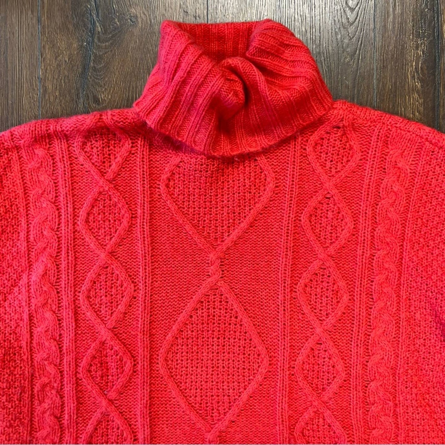 Aerie oversized cable knit turtleneck sweater SZ XS