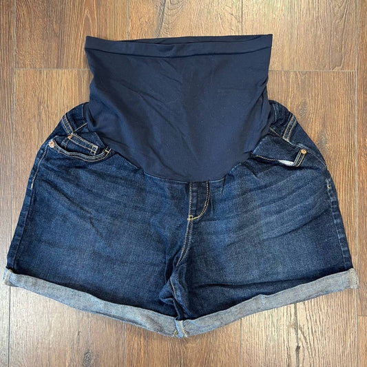 Indigo Blue maternity denim short SZ XL