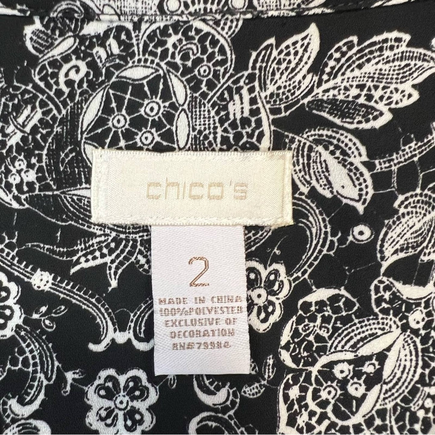 Chicos Dot Gradiations Ninka Top SZ 2/LG