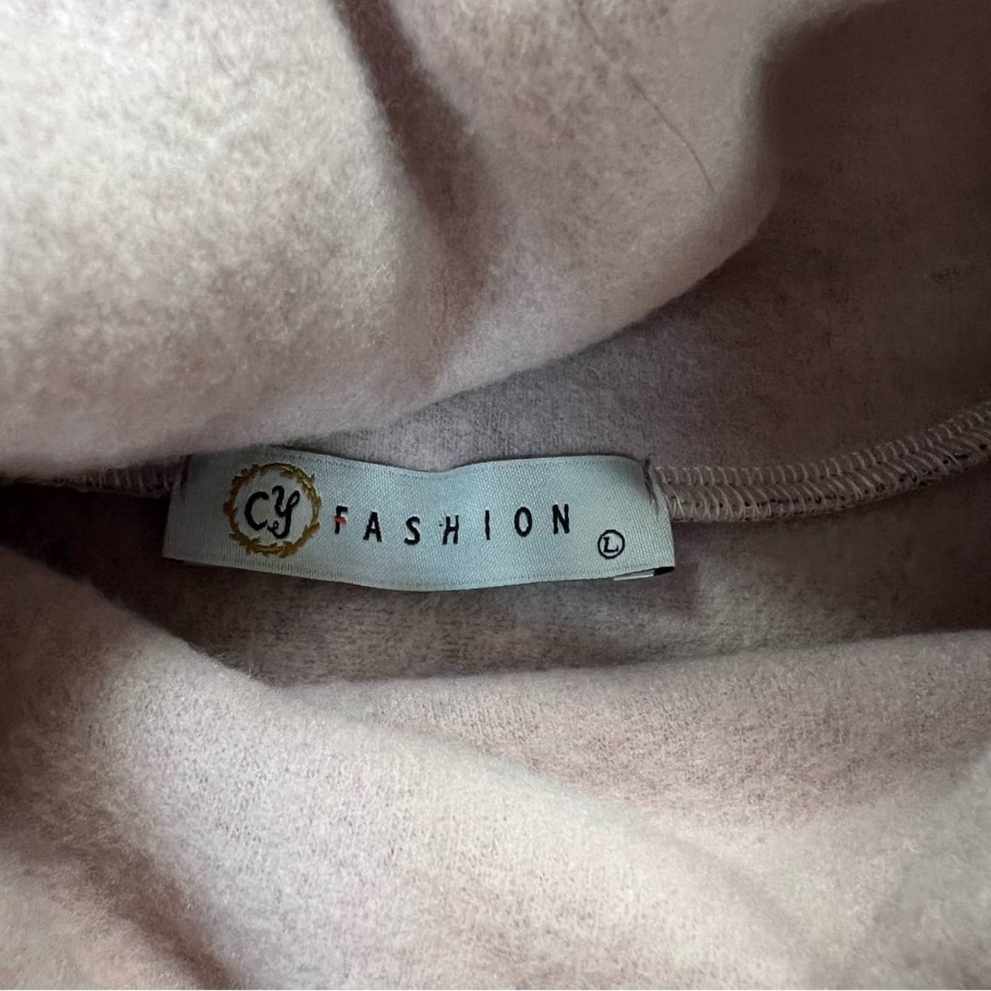 CY fashion super soft turtleneck with buttons SZ LG