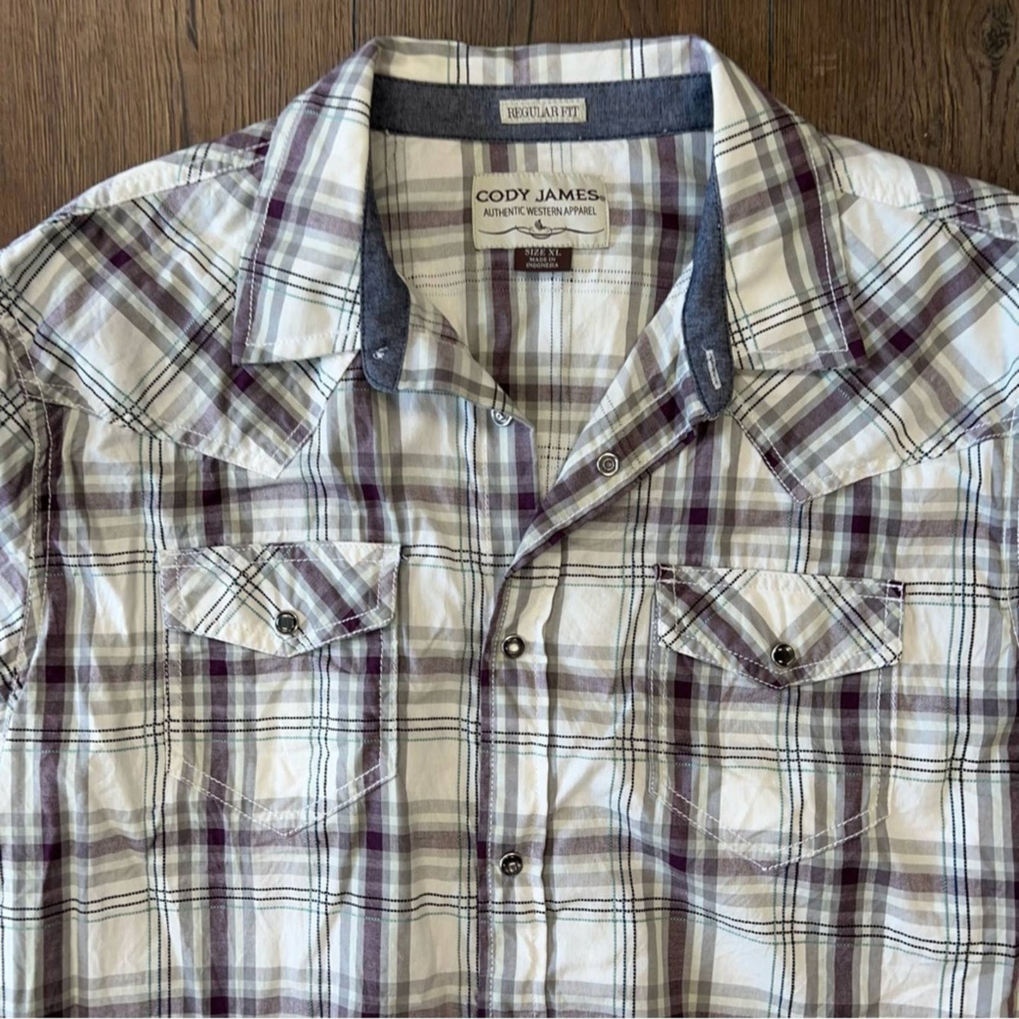 Cody James regular fit button up shirt SZ XL