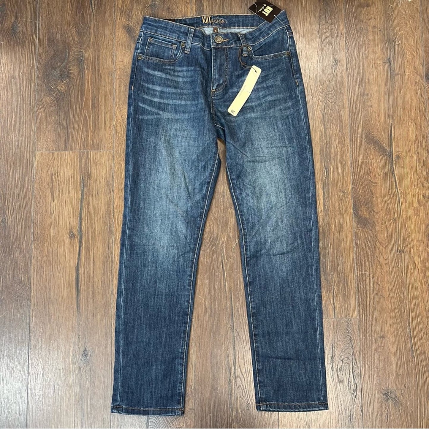 🆕 Kut from the Kloth Catherine Boyfriend Cuffed Jeans SZ 2