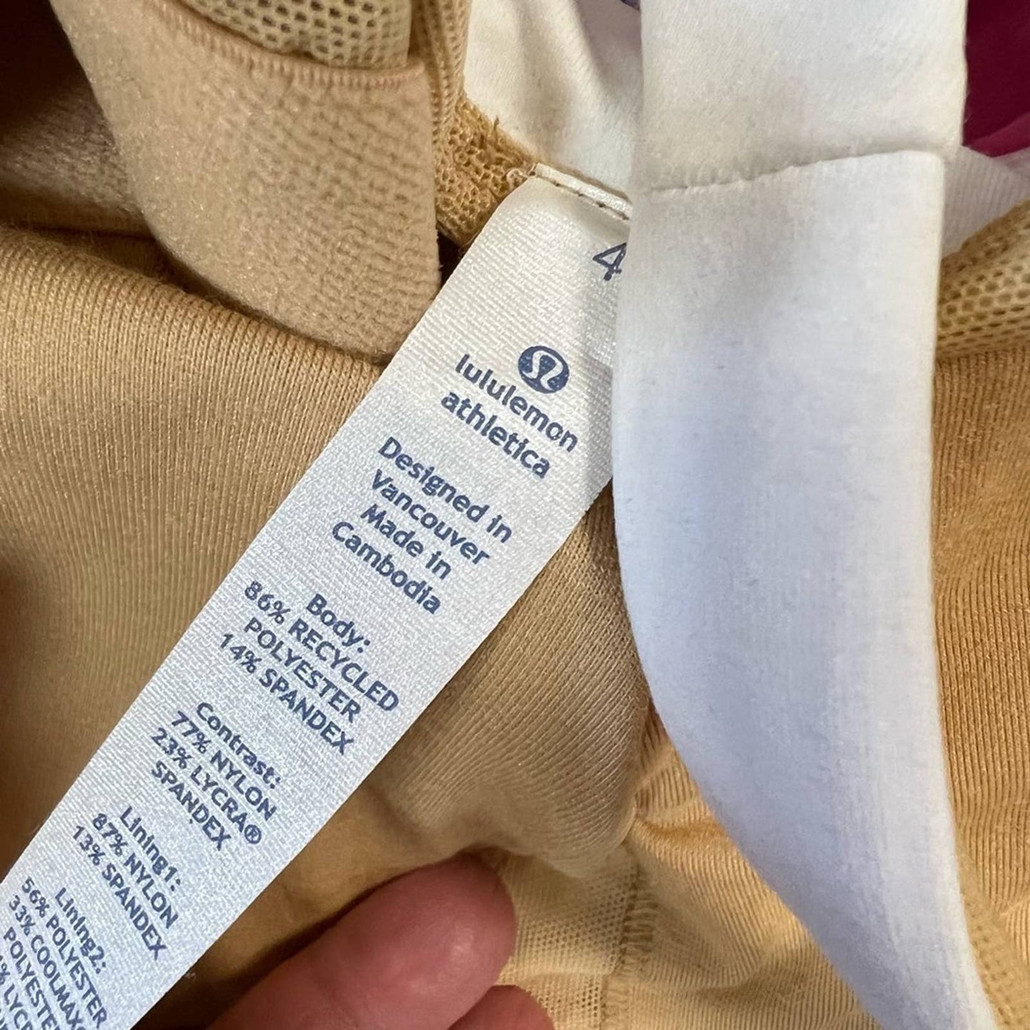 Lululemon tank SZ 4