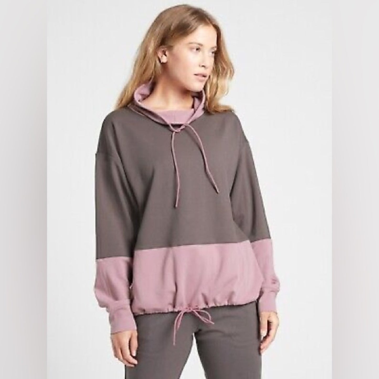 Athleta HERMOSA Mock Neck Sweatshirt SZ MED