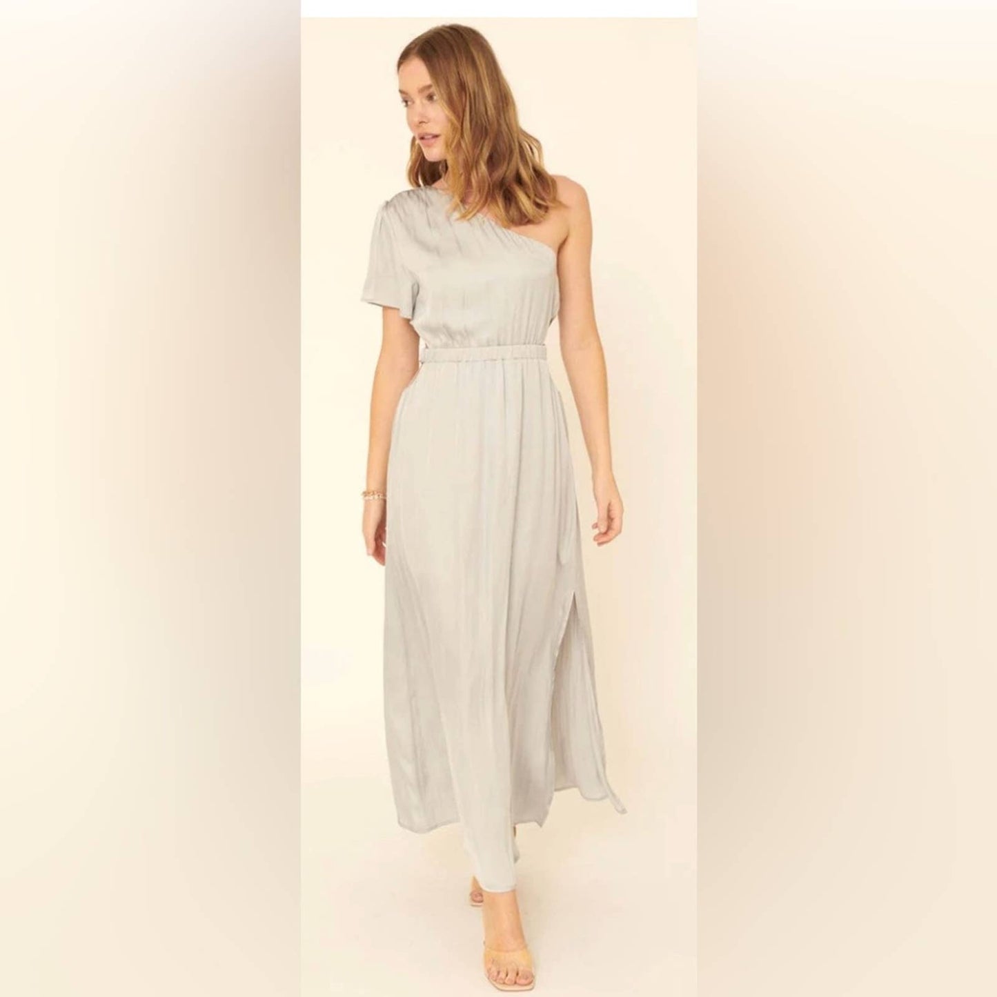 Promesa Power of Love Cutout One-Shoulder Maxi Dress SZ MED