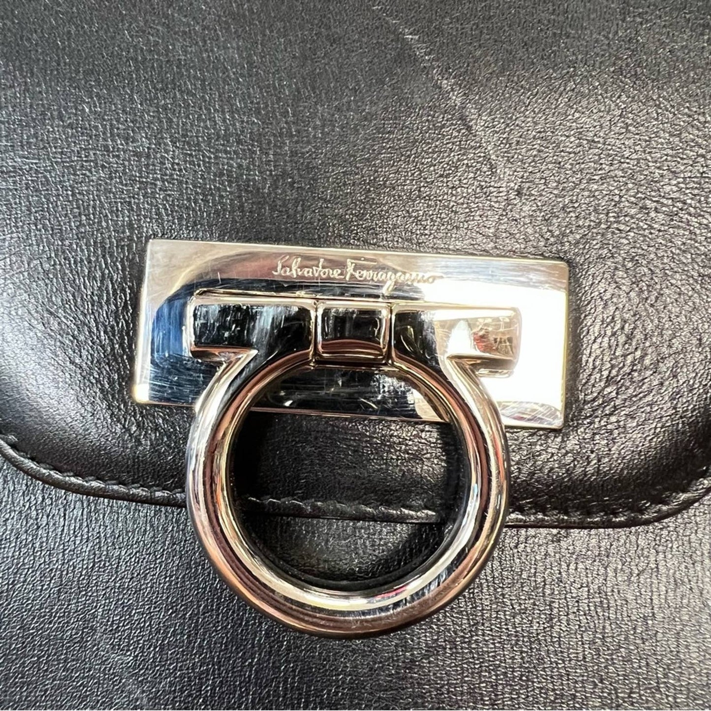 Salvatore Ferregamo Nappa leather Virna handbag