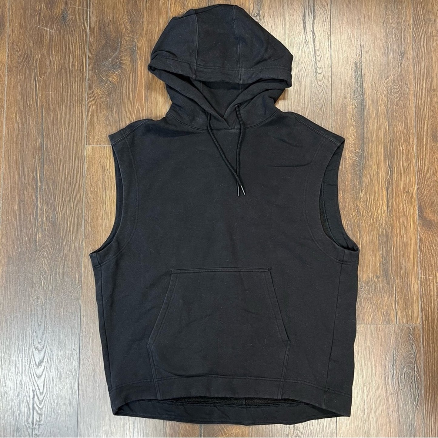 ATHLETA Retroplush Cocoon Hoodie Sweatshirt Black SZ MED