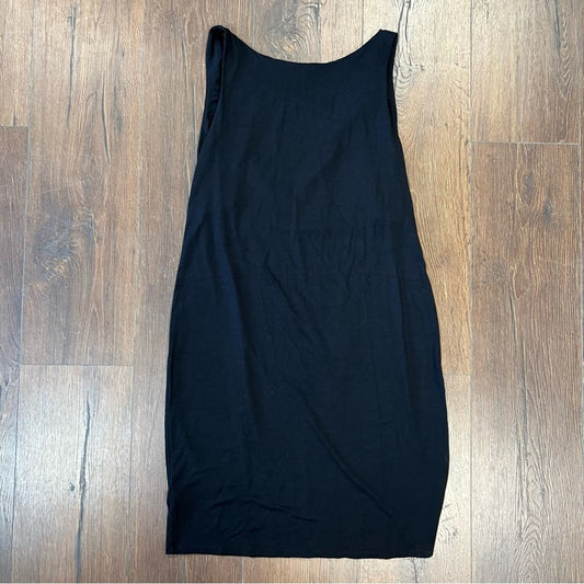 Eileen fisher black black scoop dress SZ XS