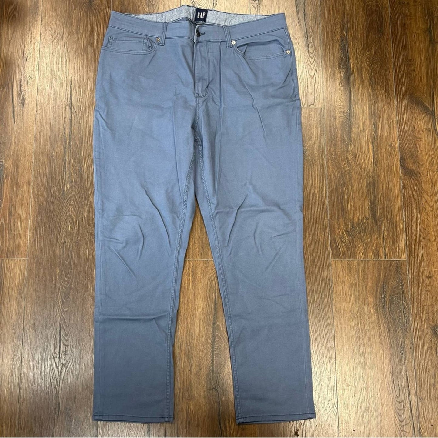 Modern Khakis in Straight Fit with GapFlex blue pearl SZ 38/30