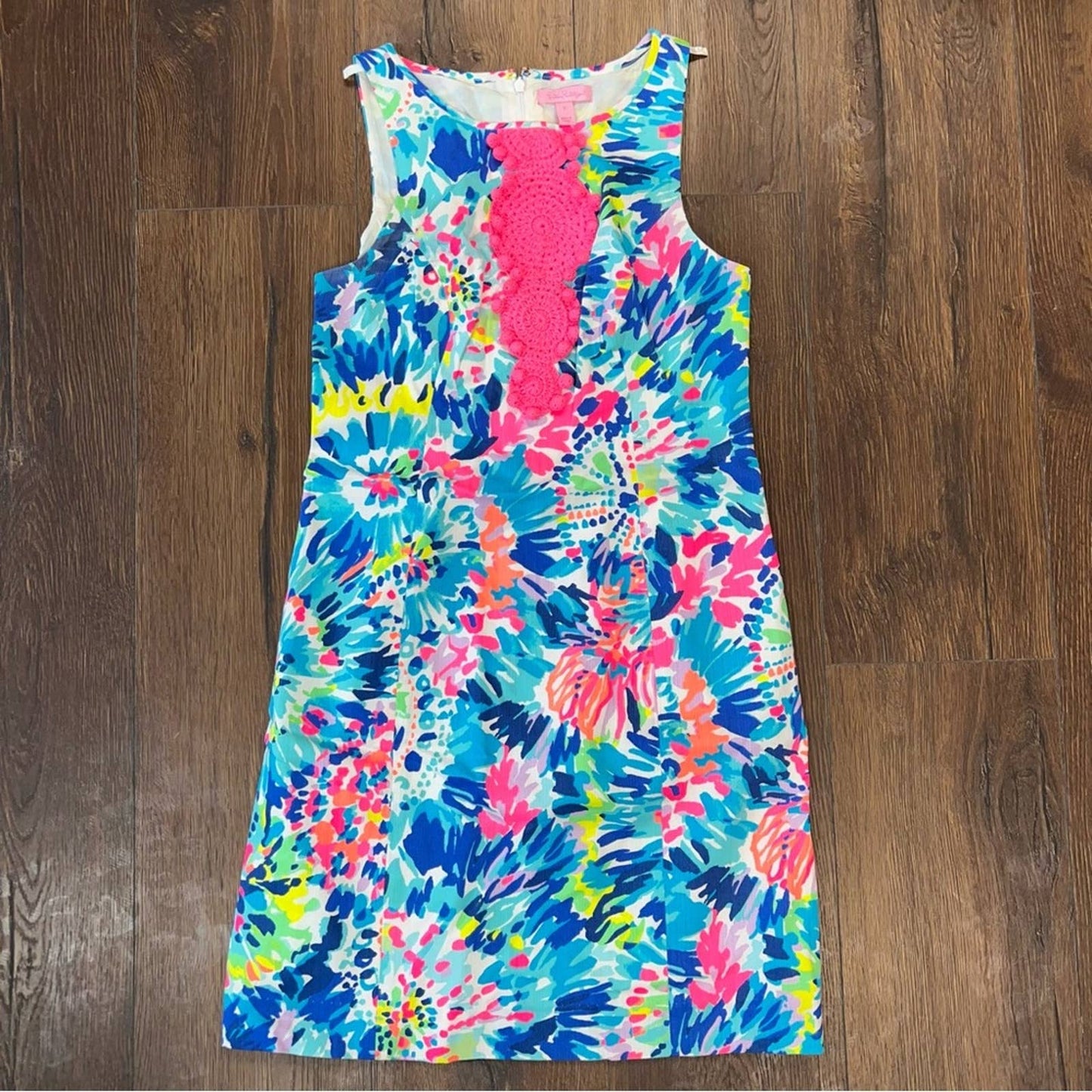 Lilly Pulitzer Adara Shift Dress Multi Colored Dive in SZ 0