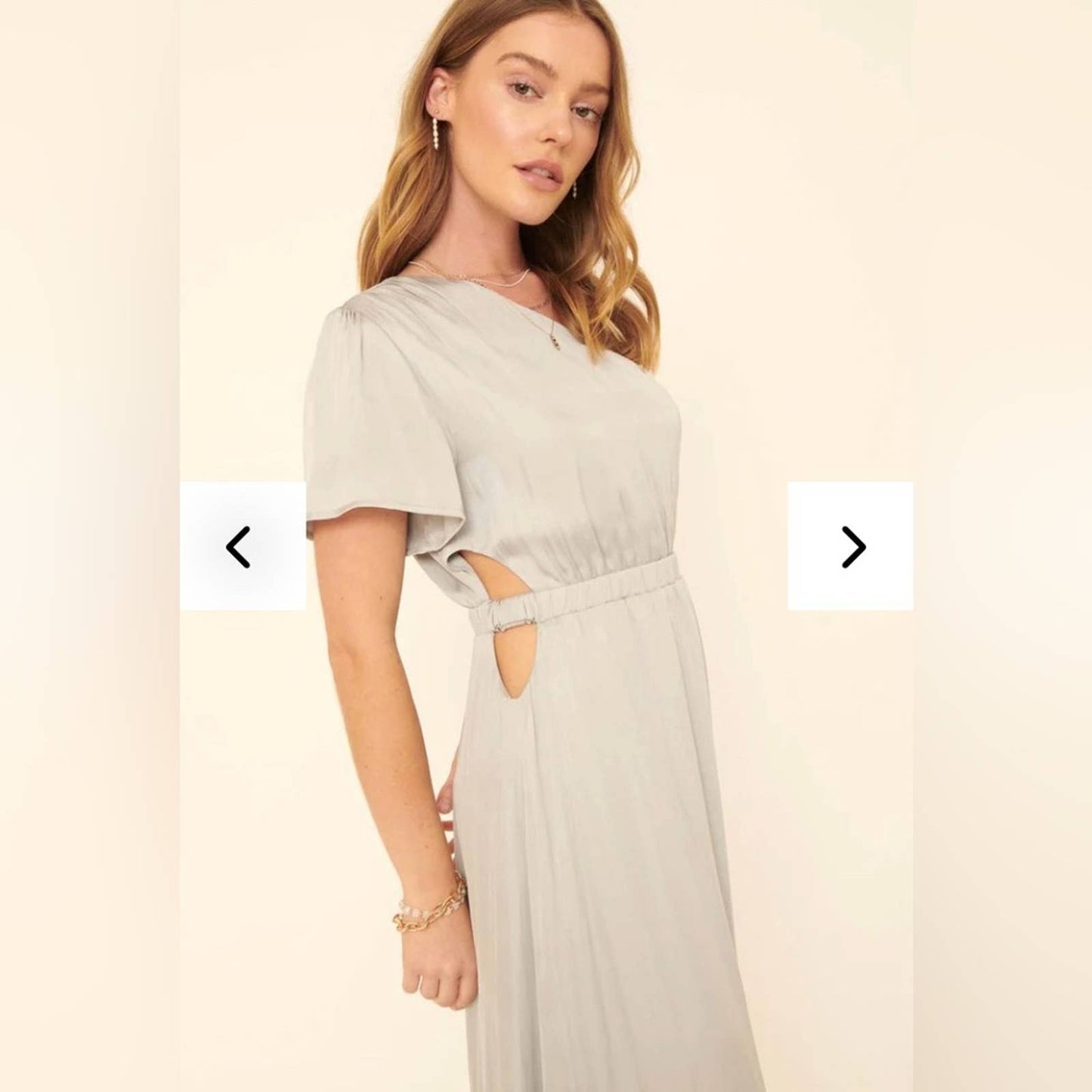 Promesa Power of Love Cutout One-Shoulder Maxi Dress SZ MED